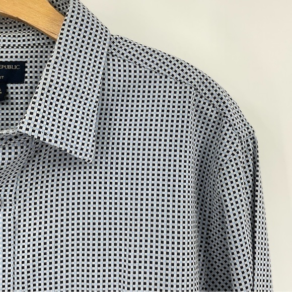 Banana Republic Mens Buttondown Slim-Fit Dress‎ Shirt Size XL J1 - Picture 4 of 7